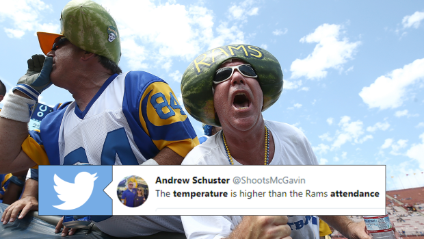 NFL fans mocked the Rams' embarrassing attendance in Los Angeles