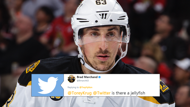 Brad Marchand fires back at fan trying to chirp him on Twitter ...