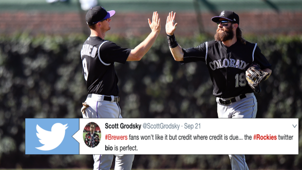 The Rockies Made A Wonderful Change To Their Twitter Bio Related To The Nl Wild Card Race Article Bardown