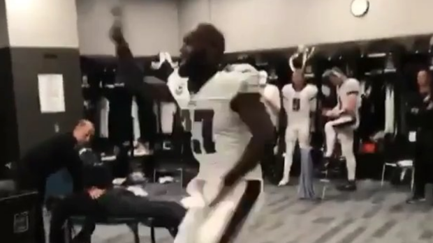 The Eagles Showed Off Their Dance Moves In The Locker Room