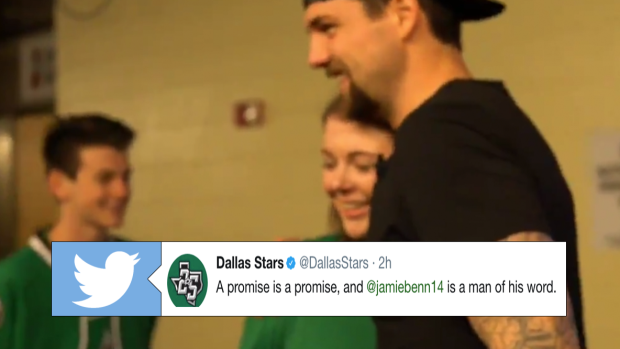 Why Stars' Jamie Benn is a Twitter fan and felt no need to study as a youth