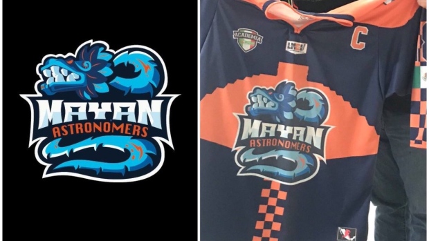The Mexican Hockey League logos and 