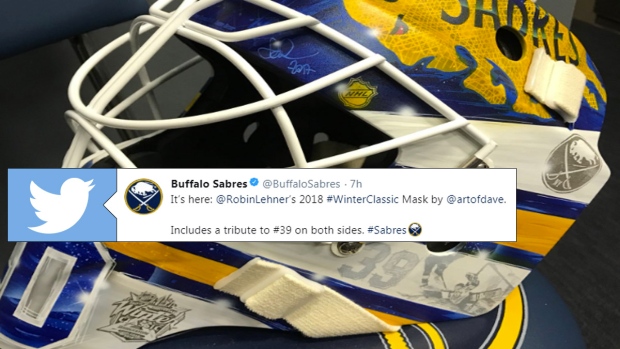 Lehner honours Dominik Hasek with two awesome tributes on his Winter  Classic mask - Article - Bardown