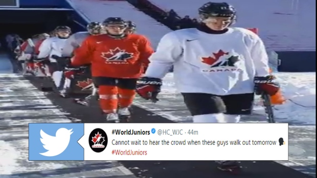 Team Canada practices at New Era Field