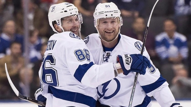 Nikita Kucherov and Steven Stamkos