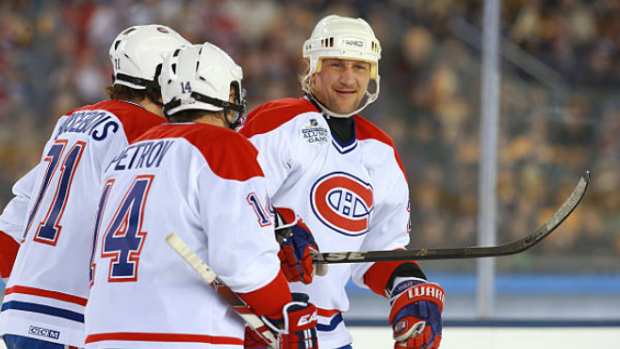 Alexei Kovalev during a Montreal Canadiens alumni game.