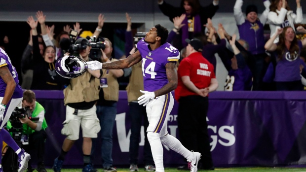 Stefon Diggs Was in Disbelief After Game-Winning Touchdown Vs. Saints