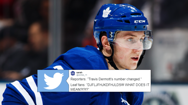 Travis Dermott’s forced number change sent Leafs fans into a trade ...