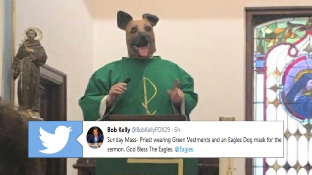 Why are Eagles' fans wearing dog masks at Super Bowl 2018 vs. New