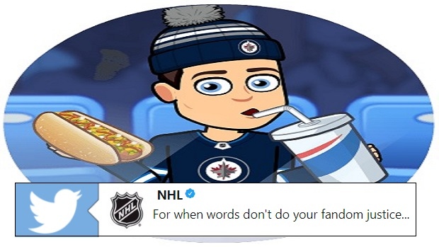 Bitmoji's Winnipeg Jets sweater