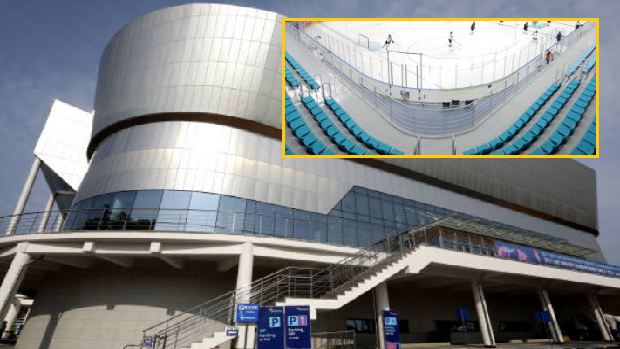 A view of the Kwandong Hockey Centre ahead of the Pyeongchang 2018 Winter Olympic Games.