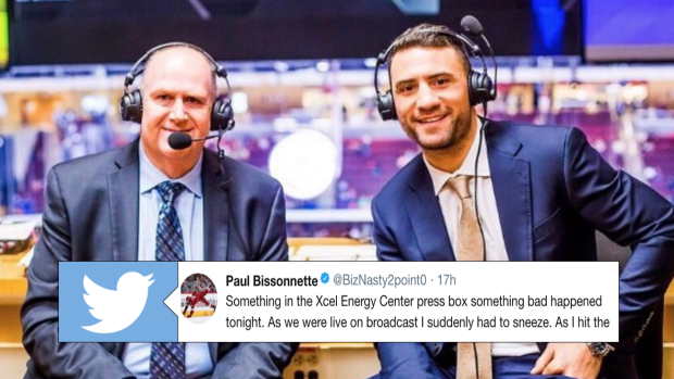 Paul Bissonnette on X: Me and Nails patrolling the press box in Carolina  tonight. @odognine2  / X